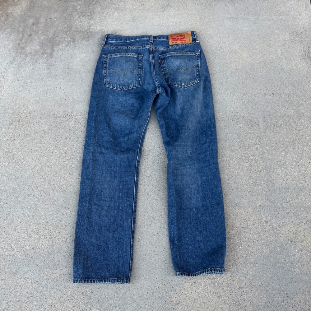 Levi's 501 93' Jeans Men's 32x30 Straight Leg Medium Wash Button Fly Cotton - Picture 9 of 11